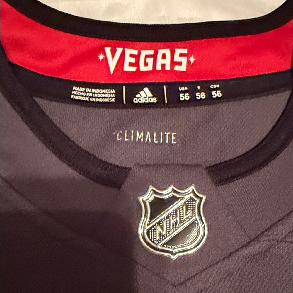 VEGAS KNIGHTS adidas Gray and Gold Hockey Jersey - Picture 2 of 5